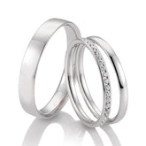 Breuning Triset Trauringe mit Diamanten 0,43 ct. - 48/50109 & 48/50110 & 48/04717